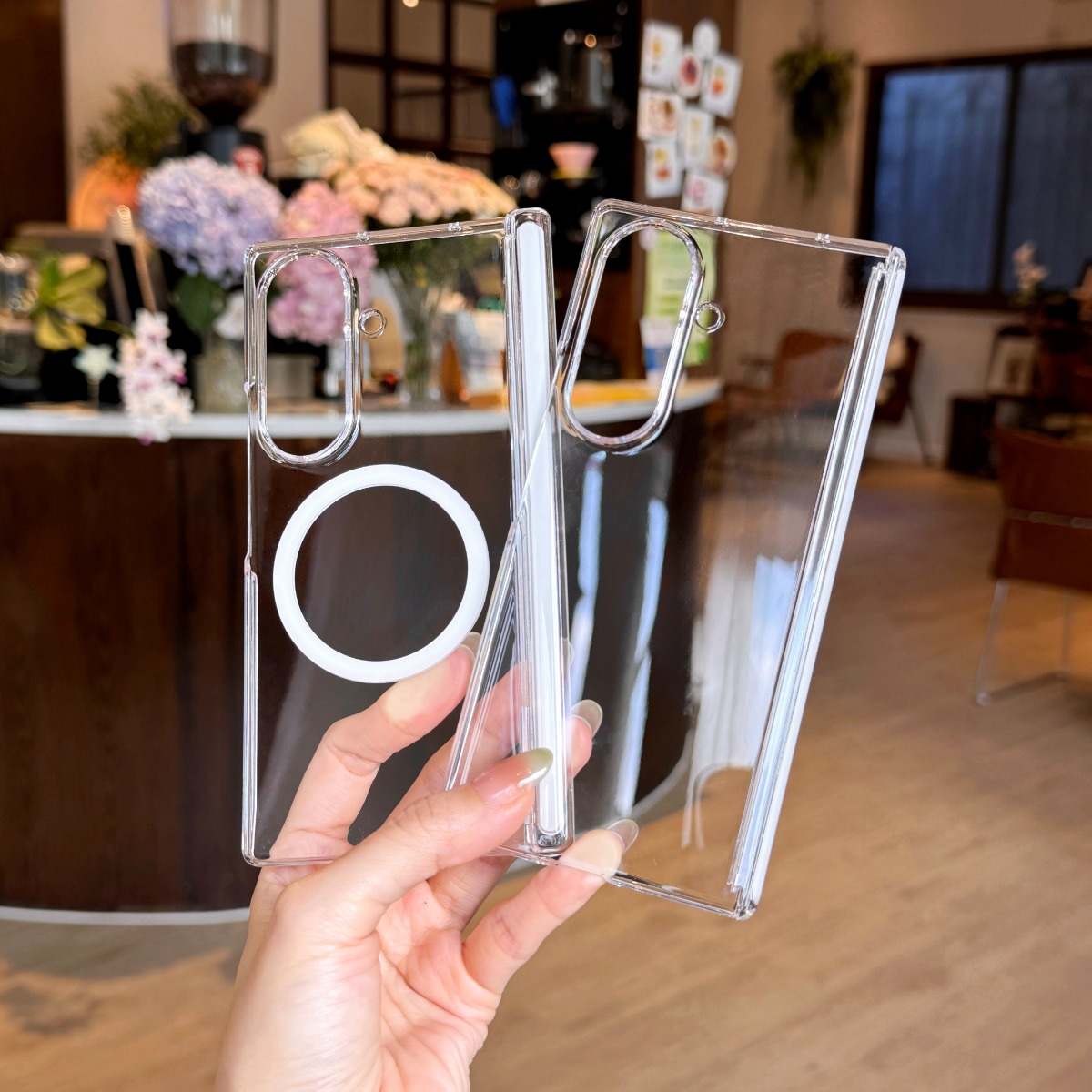Magsafe Wireless Charger - Luxury Transparent For Samsung Galaxy Z