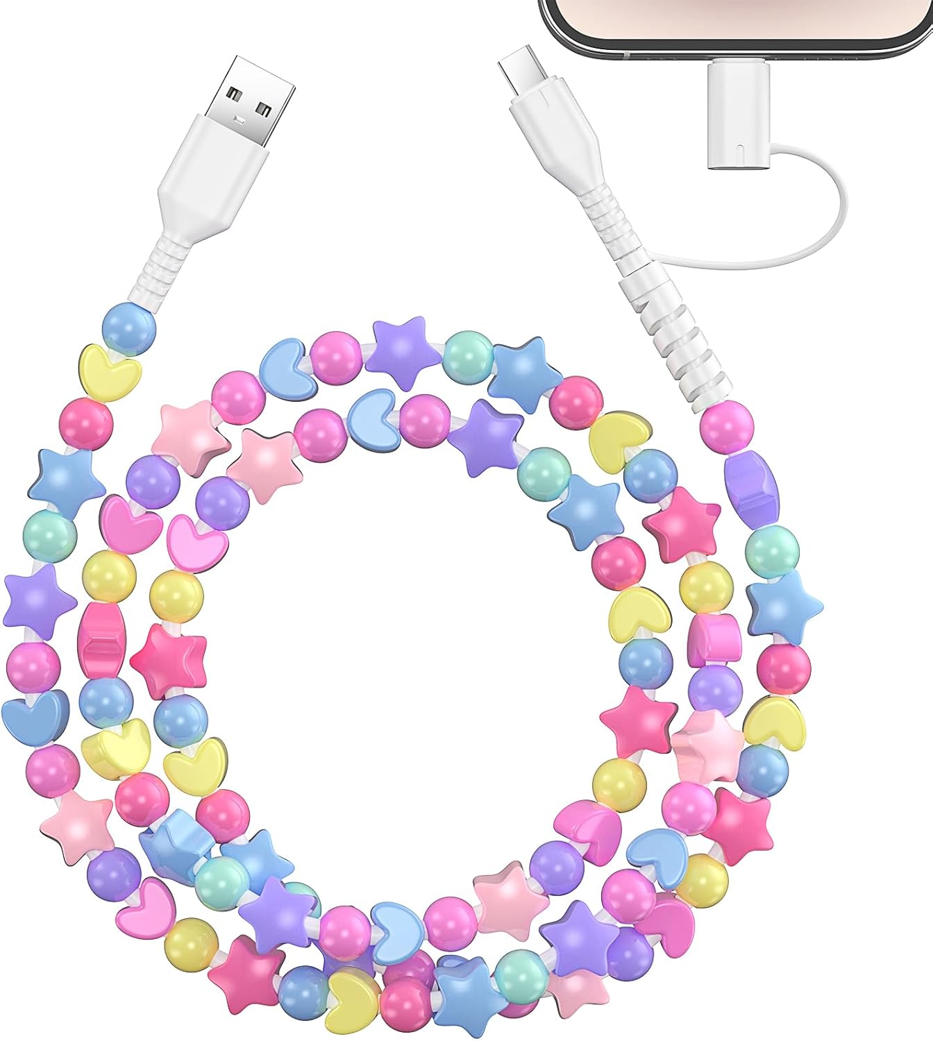 Fast Charging Cable - Bead charging cord,Charging Cable USB A