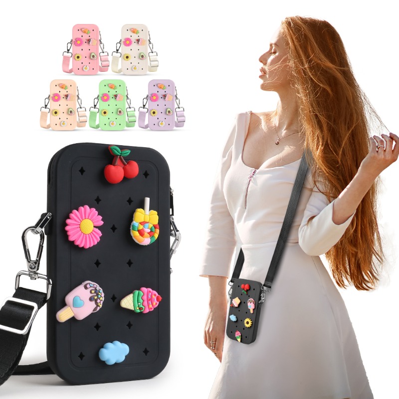 Waterproof Phone Bag - Multifunction Portable Silicone Crossbody Bag Waterproof