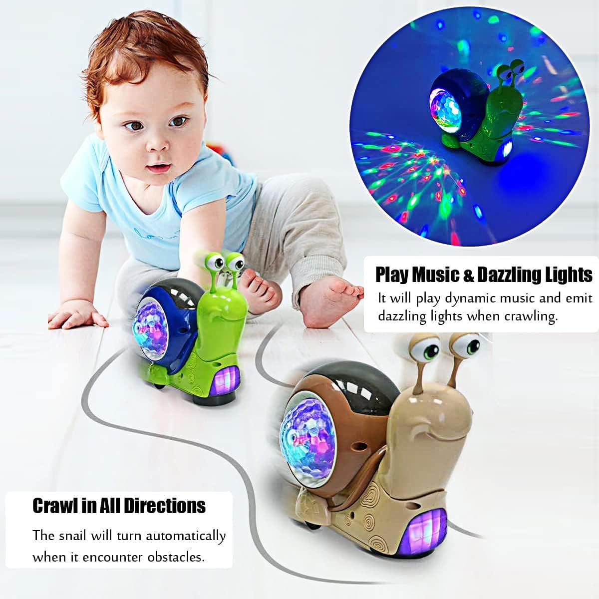 Crawling Snail Baby Toy Walkin - Phone Accessories Baby 评论和价格