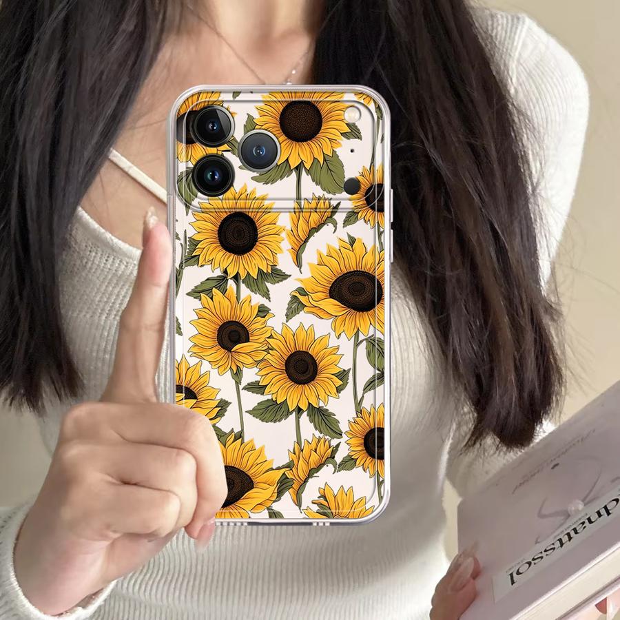 Cute Sunflower Pattern Case fo - Phone Accessories Iphone 评论和价格