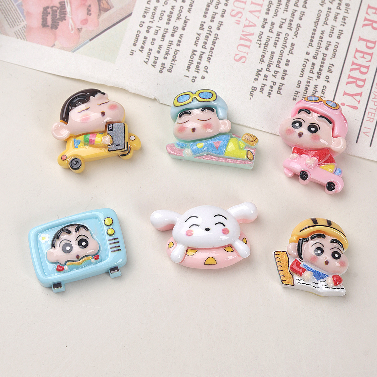Kawaii Crayon Shin-chan Resin  - Phone Accessories Doll 评论和价格