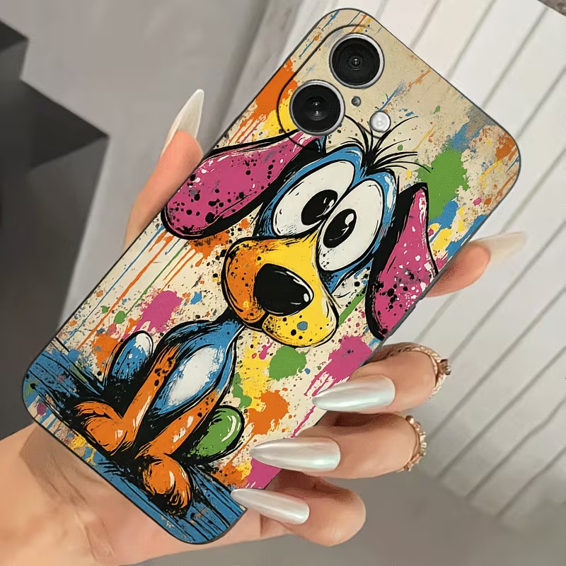 Graffiti Colored Puppy TPU Pho - Phone Accessories Iphone 评论和价格