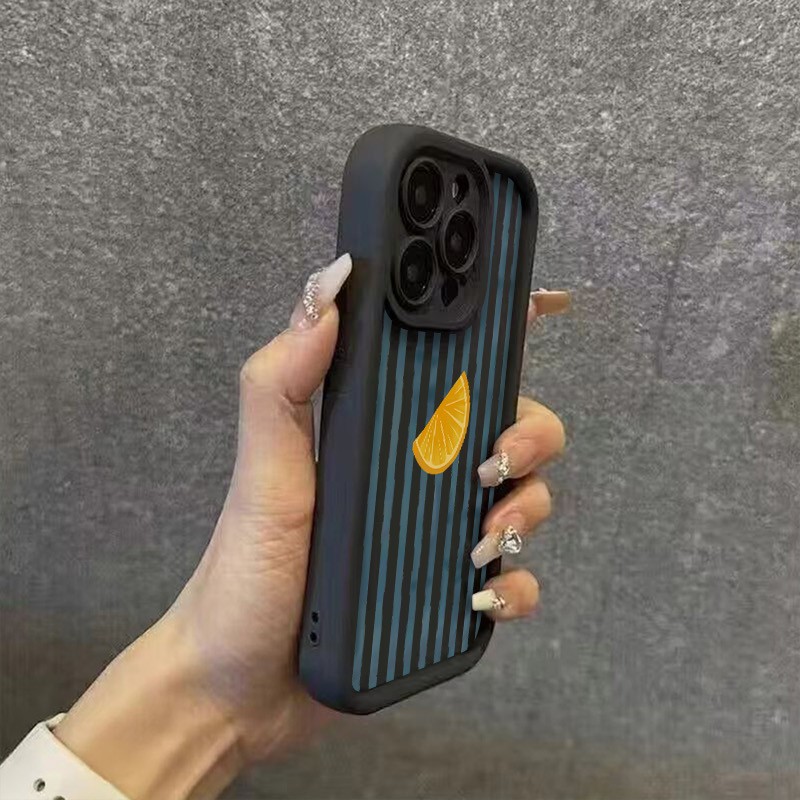 Striped Lemon Slice Pattern Ph - Phone Accessories Iphone 评论和价格