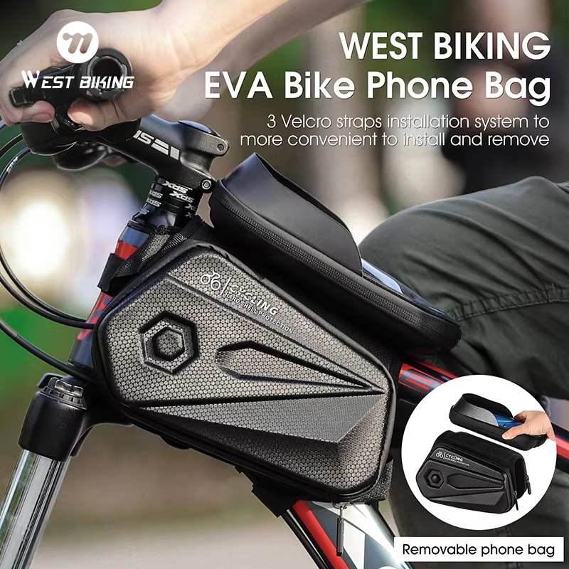 WEST BIKING Bicycle Bag Front  - Youtube Phone Accessories 评论和价格